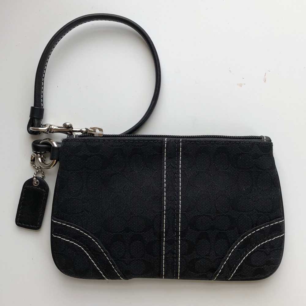 Coach Black Wristlet